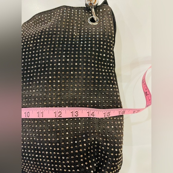 BLACK STUDDED BAG—LIKE NEW CONDITION—MADE NICE—GREAT HARDWARE—COOL—NOELLE - Picture 7 of 16